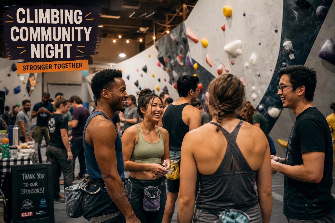 Climbing gym community event